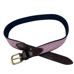 Vineyard Vines Whale Print Belt - Size 30